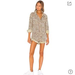 One Teaspoon Prophecy Jumpsuit in Leopard & Camo XS